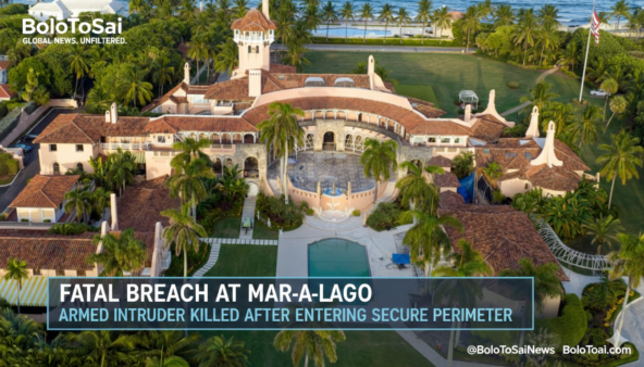 Armed man killed after entering secure perimeter of Trump's residence, Secret Service says