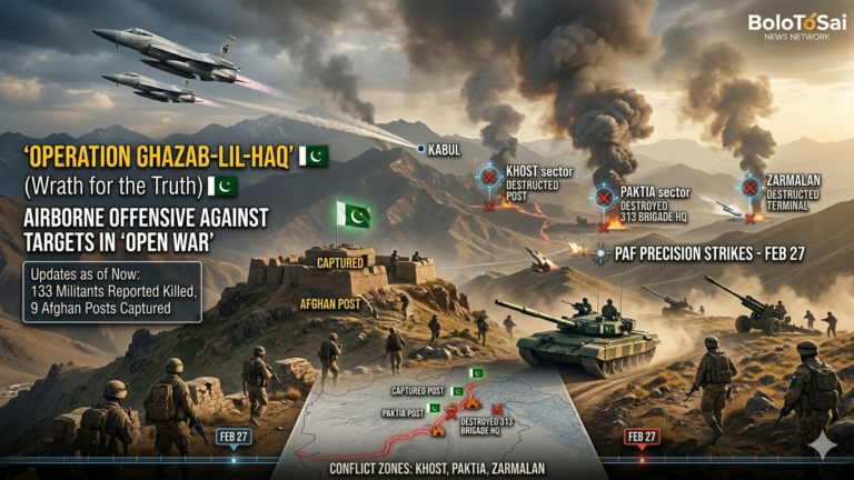 Pakistan Bombs Strategic Targets in 'Open War' with Afghanistan; 133 Militants Reported Killed