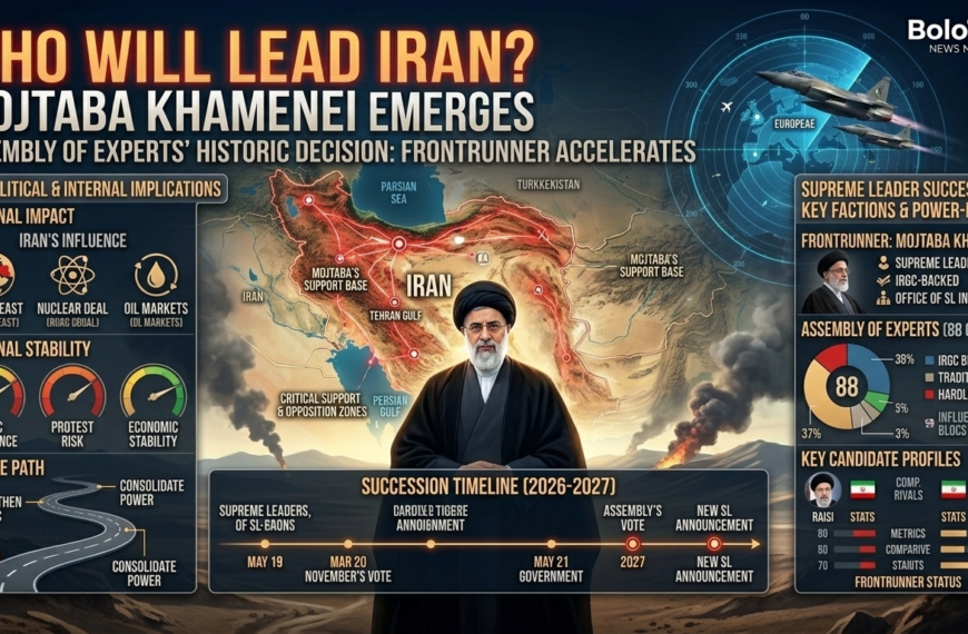 MOJTABA KHAMENEI EMERGES AS FRONTRUNNER
