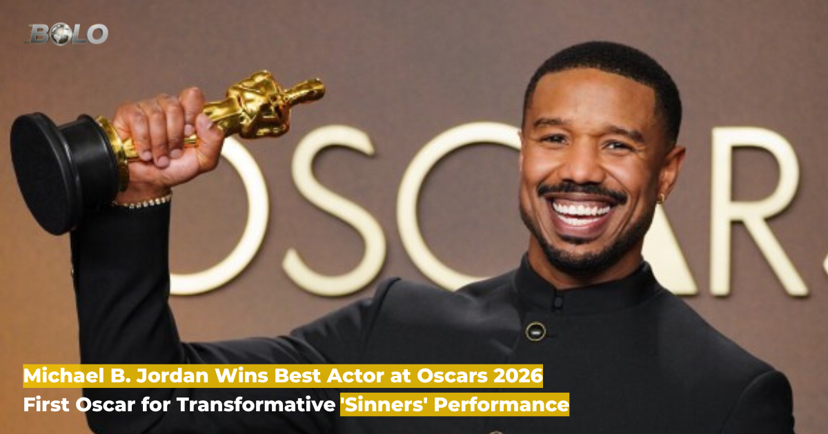 Michael B. Jordan Wins Best Actor at Oscars 2026 for 'Sinners'
